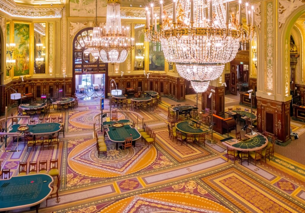 Monte Carlo casino interior luxury hall
