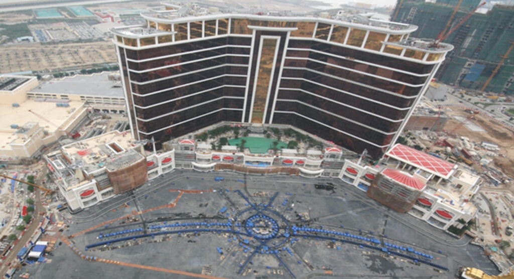 Historic Wynn Palace casino early construction design