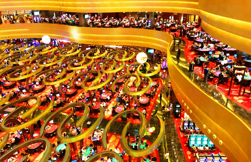 Marina Bay Sands casino interior in Singapore