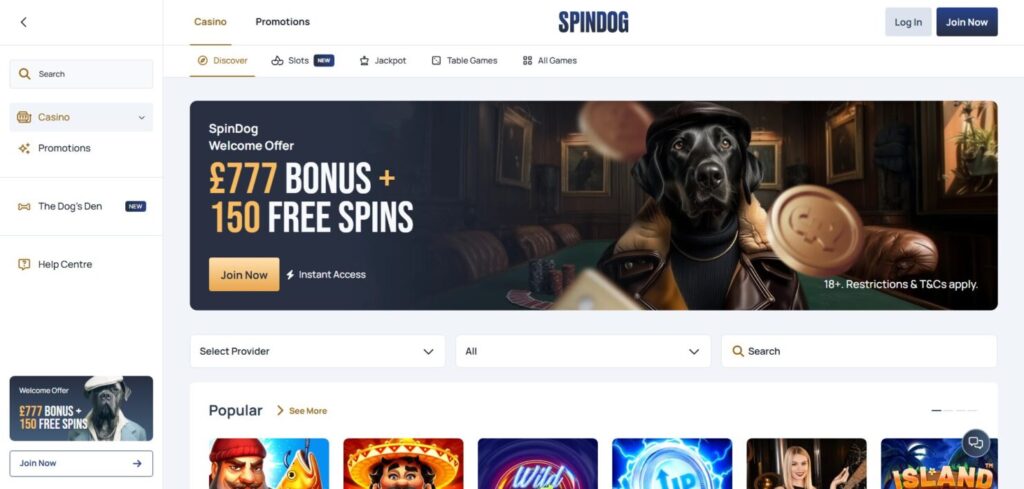 Learn about SpinDog Casino