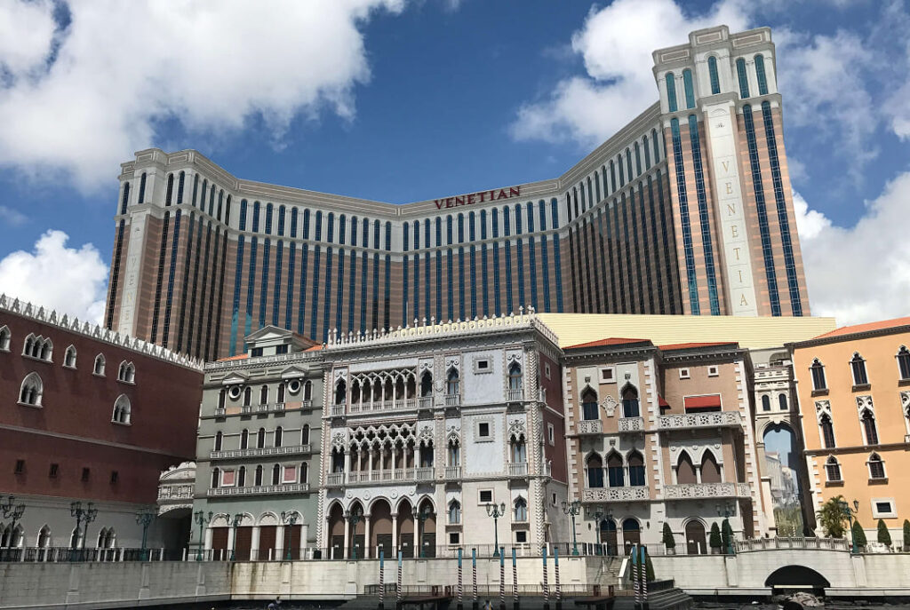 Contemporary Venetian Macao casino architecture